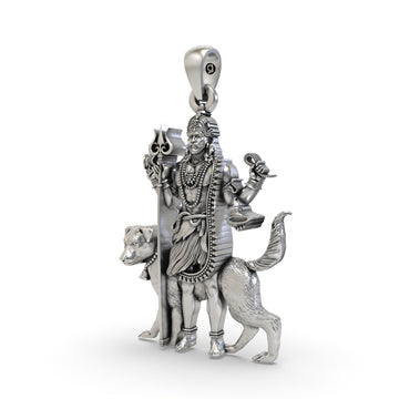 925 Silver Kaal Bhairav Pendant – Divine Protection & Strength