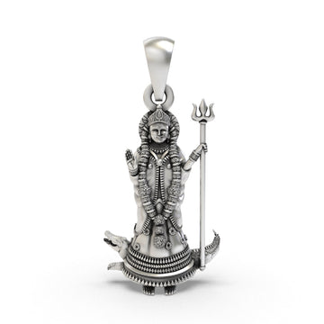 925 Silver Khodiyar Maa Pendant | Inspired by Kagwad Khodaldham Idol
