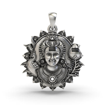 925 Silver Murugan Pendant | Lord Murugan Blessing Pendant for Spiritual Protection | Silver Hindu God Pendant | Murugan Pendant for Men & Women | Handcrafted Murugan Jewelry