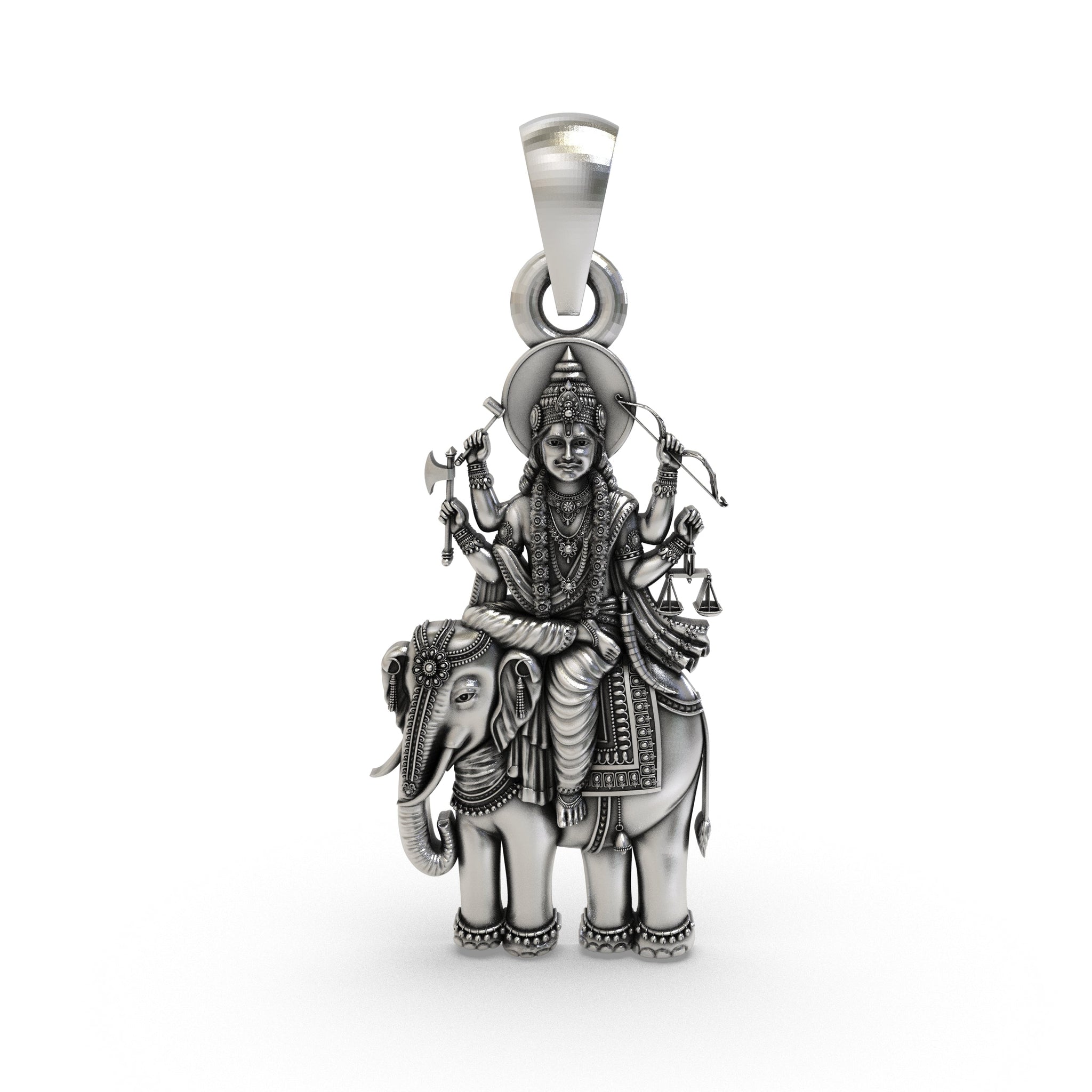 925 Silver Brihaspati Pendant | Guru Graha Devta Jewelry for Wisdom & Fortune | Spiritual Planetary Pendant for Astrology & Pooja