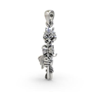 925 Silver Trishul Pendant with Shiva Hand – Divine Protection & Spiritual Strength Symbol
