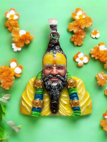 925 Silver Premanand Govind Sharan Pendant